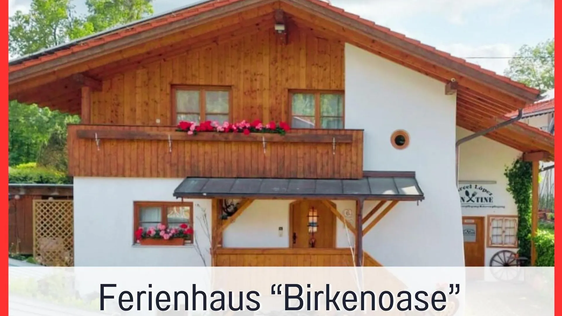 Ferienhaus Birkenoase - Sauna- Terrasse-Drei Schlafzimmer Bad Heilbrunn